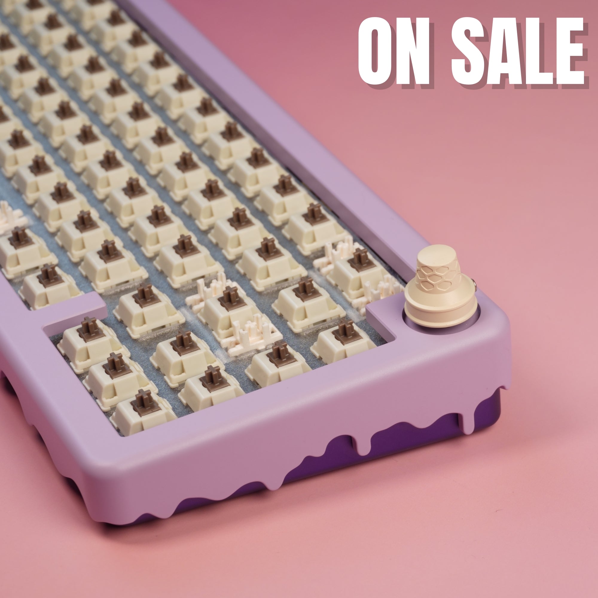 EC64 Ice Cream Cone Mechanical Keyboard Kit – Cute 64% DIY Build