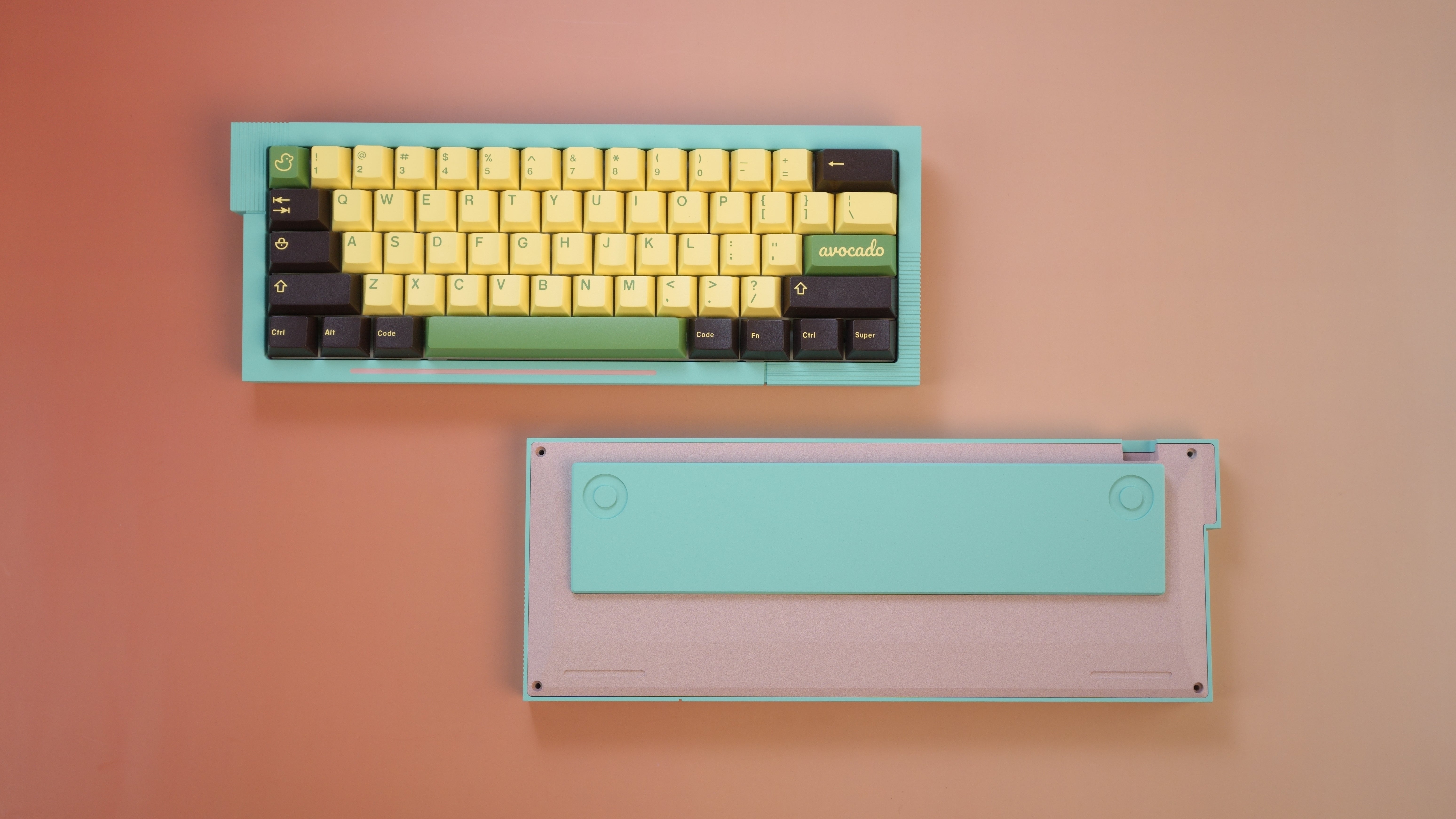 DesktopTribe DT60 wooting HM66 対応 ケース Wooting 60HE用のデュアル構造適応に対応したメタルキーボード