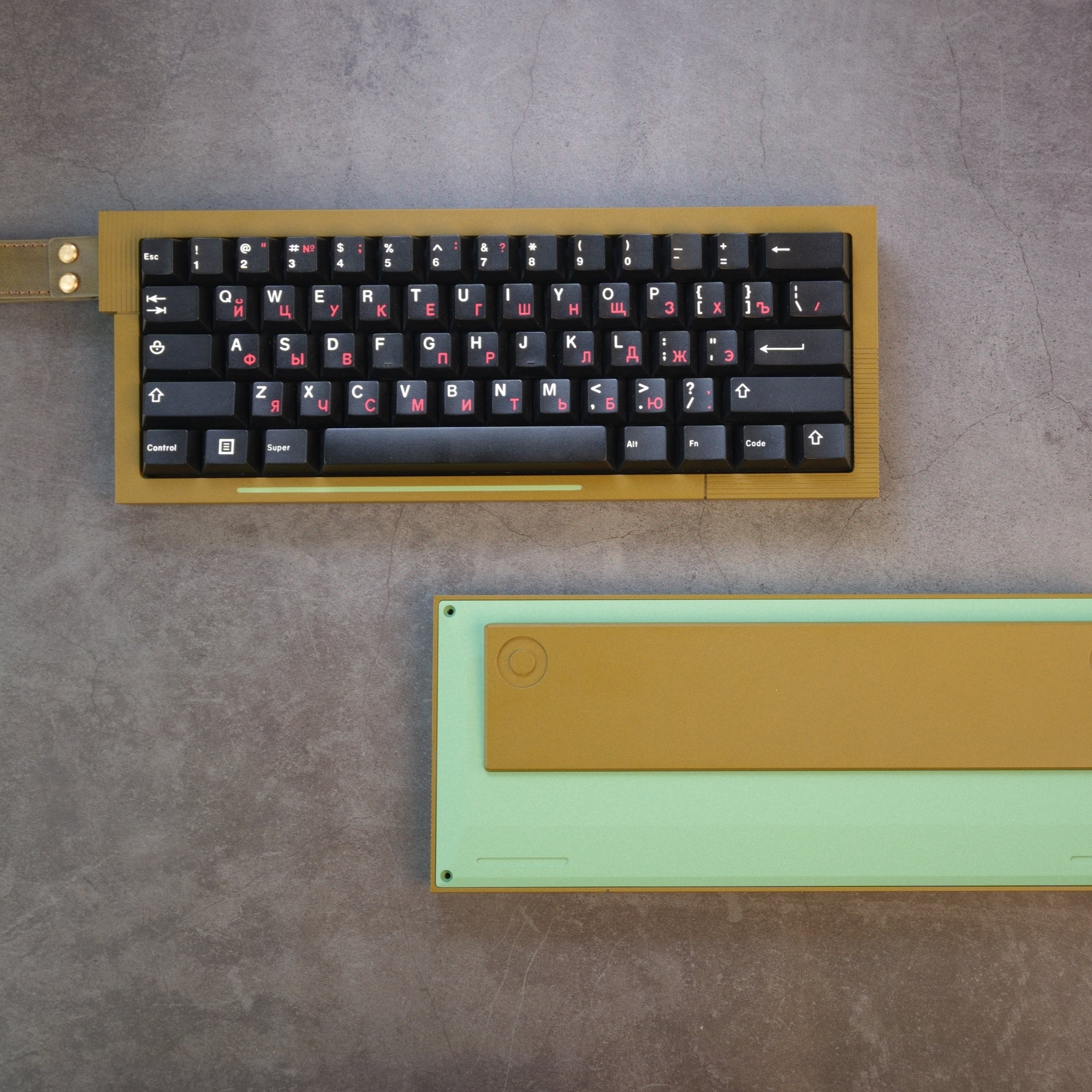 Wooting 60HE用のデュアル構造適応に対応したメタルキーボード
