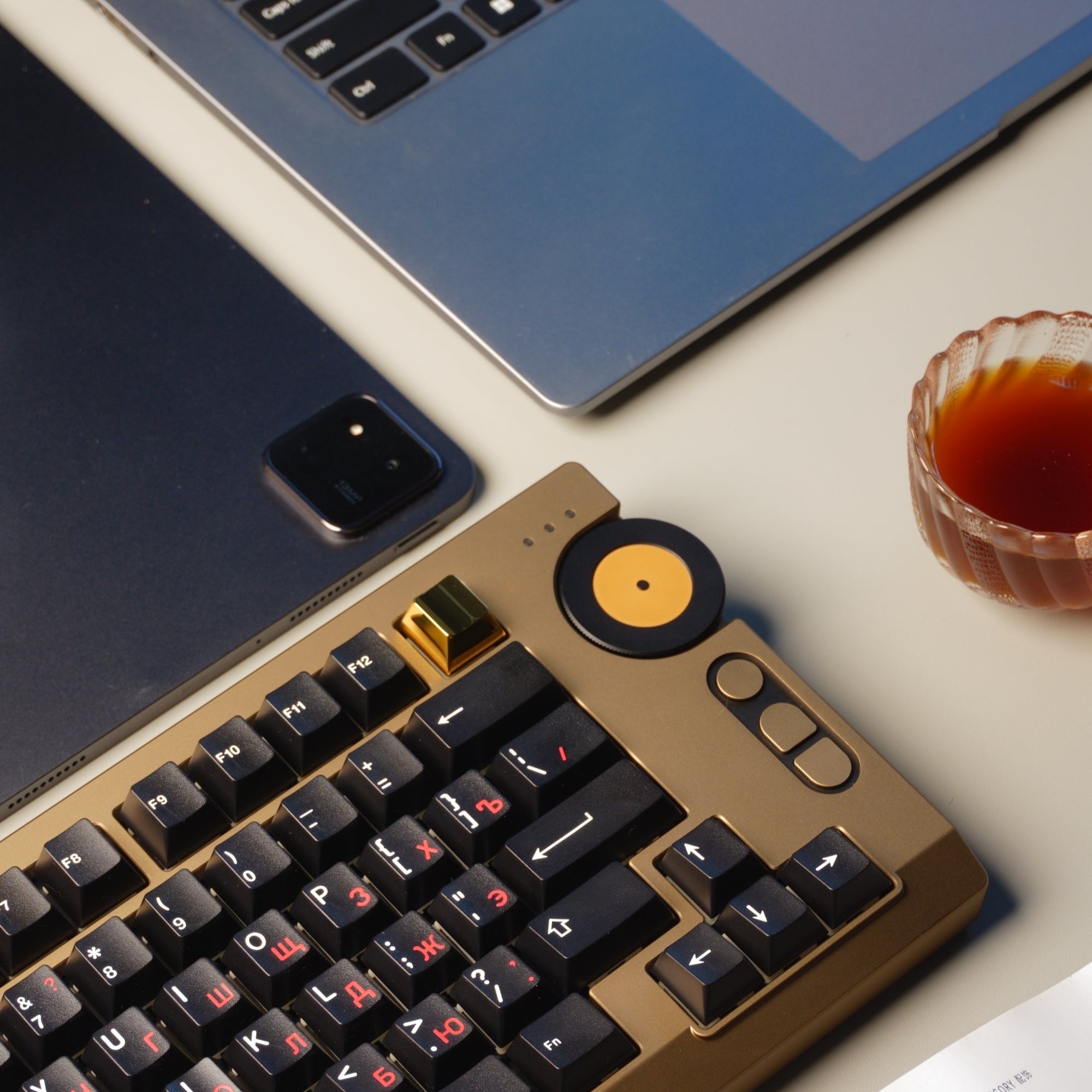 VINTEM75 Rotary Knob Custom Mechanical Keyboard Kit