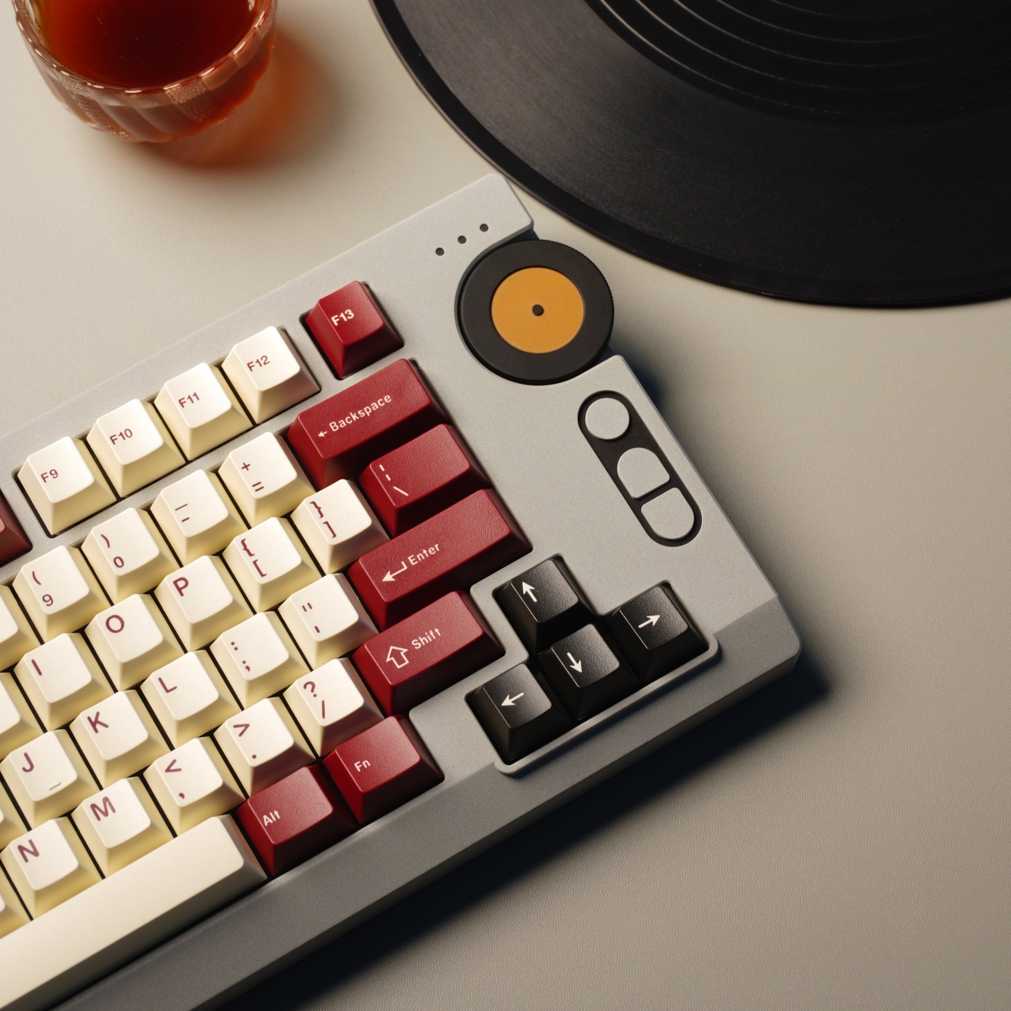 VINTEM75 ロータリーノブ搭載メカニカルキーボードキット